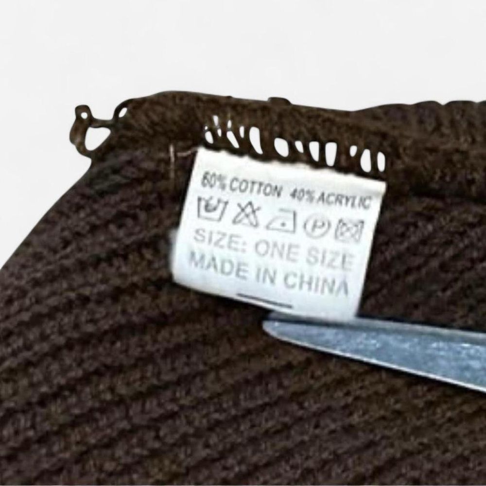 John Deere Beanie Unisex One Size Brown Waffled Pull On - Picture 5 of 5